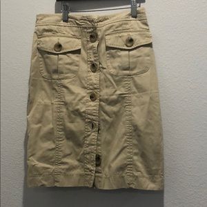 Banana Republic Cargo safari skirt size 0